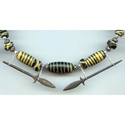 perles vénitiennes bumble bee. Venetian Glass Beads