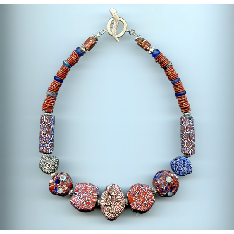 Perles vénitiennes Tabulaires. Venetian Glass Beads