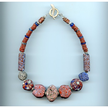 Perles vénitiennes Tabulaires. Venetian Glass Beads