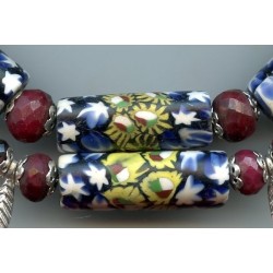 Perles vénitiennes "Millefiori". Venetian beads "Millefiori".