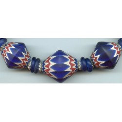 Perles "Chevrons Toupies". Venetian chevron beads