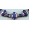 Perles "Chevrons Toupies". Venetian chevron beads
