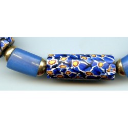 Perles  vénitiennes Millefiori et 'Koli". Venetian Glass Beads