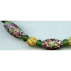 Perles vénitiennes de "Fin De Jour". Venetian Glass Beads