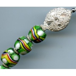 Perles "Millefiori" rondes. Venetian Glass Beads