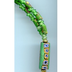Perles "Millefiori" et perles de fouille