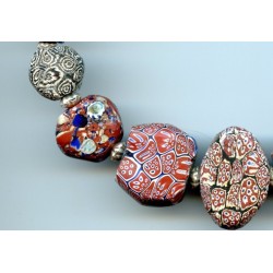 Perles vénitiennes Tabulaires. Venetian Glass Beads