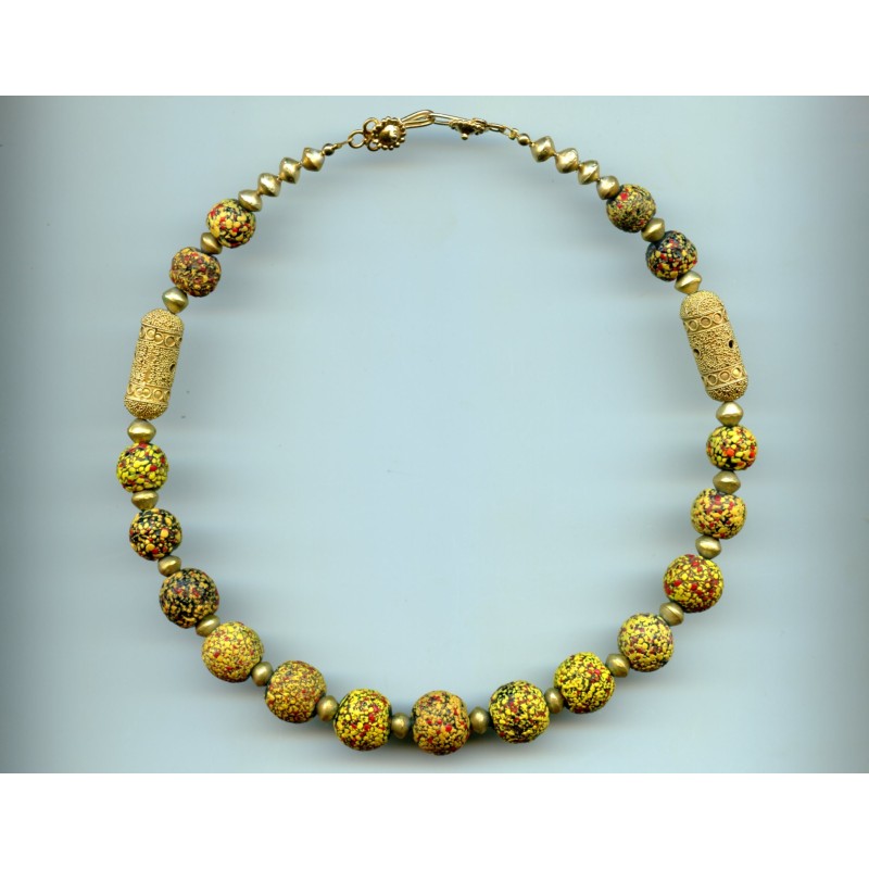 Perles Anciennes de "fin du jour". Venetian Glass Beads