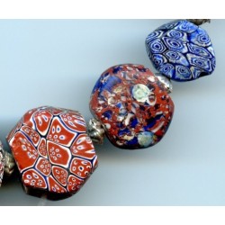 Perles vénitiennes Tabulaires. Venetian Glass Beads