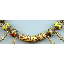 Perles vénitiennes enroulées. Venetian Glass Beads