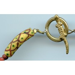 Perles vénitiennes enroulées. Venetian Glass Beads