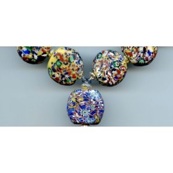 Perles vénitiennes de  "fin du jour". Venetian Glass Beads
