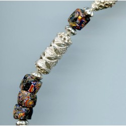 Perles vénitiennes de  "fin du jour". Venetian Glass Beads