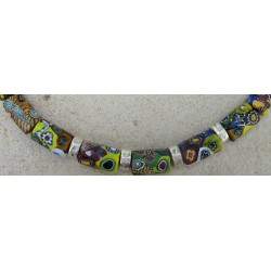 Perles "Millefiori" multi murrines. Venetian Glass Beads