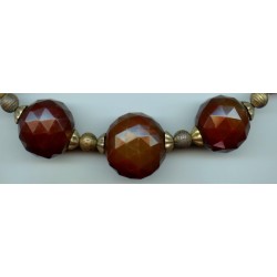 Perles en agate, Idar-Oberstein, 1860.