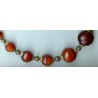 Perles en agate, Idar-Oberstein, 1860.