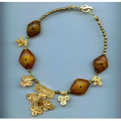 Perles "d'ambre africain" ou bakélite