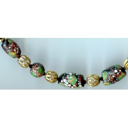 Perles vénitiennes de "fin du jour". Venetian Glass Beads