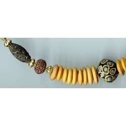 Perles vénitiennes décorées d'yeux. Venetian Glass Beads