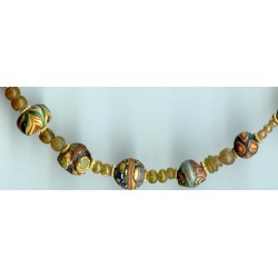 Perles mosaïquées " Millénaires". Ancient beads.