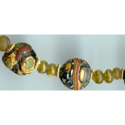 Perles mosaïquées " Millénaires". Ancient beads.