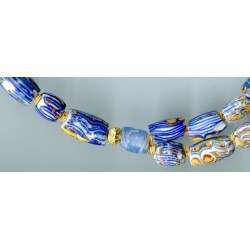 Perles vénitiennes ou "Fried Eggs". Venetian Glass Beads