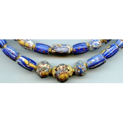 Perles vénitiennes ou "Fried Eggs". Venetian Glass Beads