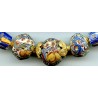 Perles vénitiennes ou "Fried Eggs". Venetian Glass Beads