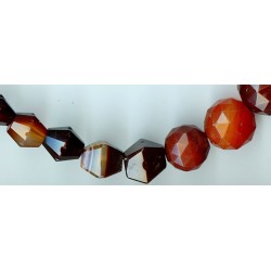 Perles en agate d'Idar-Oberstein. Idar-Oberstein agate beads