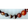 Perles en agate d'Idar-Oberstein. Idar-Oberstein agate beads