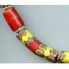 Perles "Millefiori Banane" et "Cœur de pigeon". Venetian Glass Beads