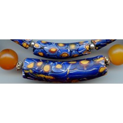 Perles "Millefiori" . Venetian Glass Beads.