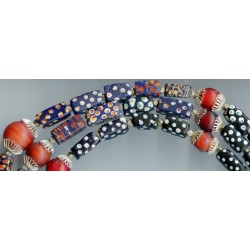 Perles vénitiennes  "Domino". Venetian Glass Beads