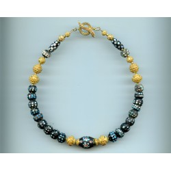 Perles vénitiennes Ocellées. Venetian Glass Beads