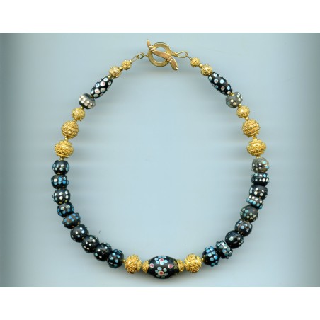 Perles vénitiennes Ocellées. Venetian Glass Beads