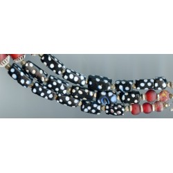 Perles vénitiennes  "Domino". Venetian Glass Beads