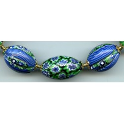 Perles vénitiennes Tabulaires et "Hambalia". Venetian Glass Beads