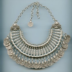 Collier Berbère ancien en argent Thaler